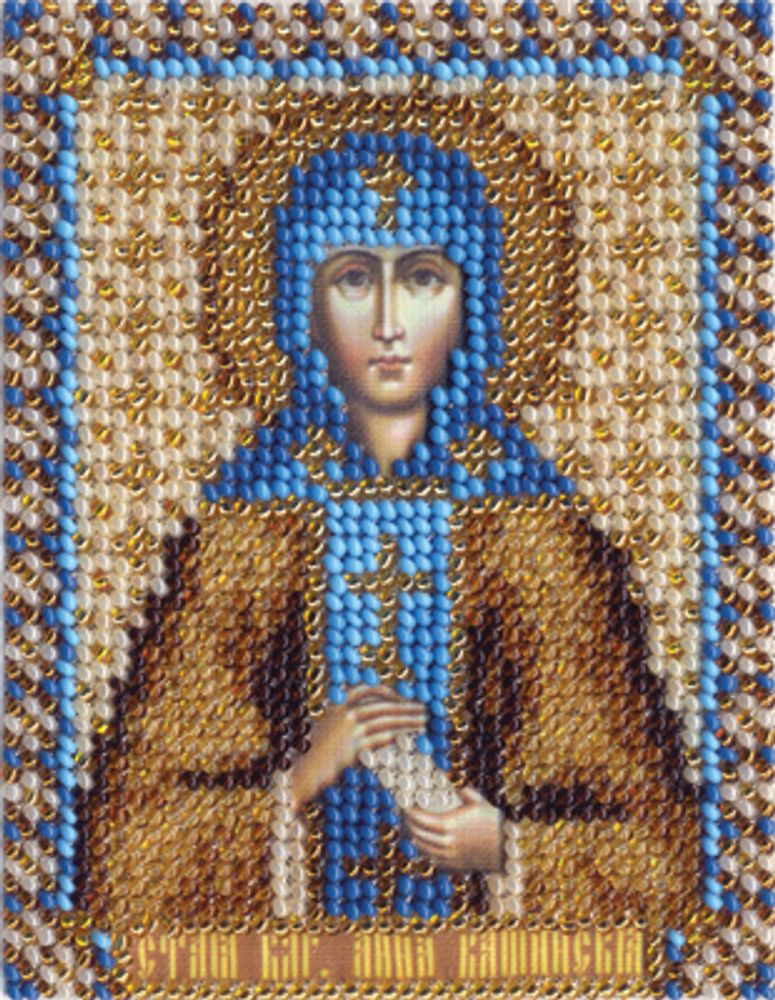 Набор для вышивания бисером Panna, Икона св. Анны Кашинской, 8,5х10,5 см