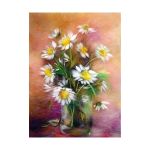 Набор для валяния (живопись цветной шерстью) "Ромашки" 21x29,7см (А4)