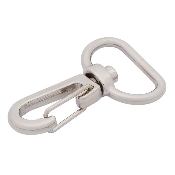 Карабин металл 19.0 мм (42х26 мм), никель, 10 шт