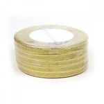 Лента металлизированная 6.0 мм / 22.85±1 метра, цв. золото, Magic4Hobby, упак. 5 шт