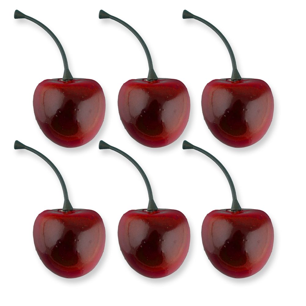 Декоративные элементы для флористики 2.7 см, 6х6 шт, 01 черешня, Blumentag RDF-05