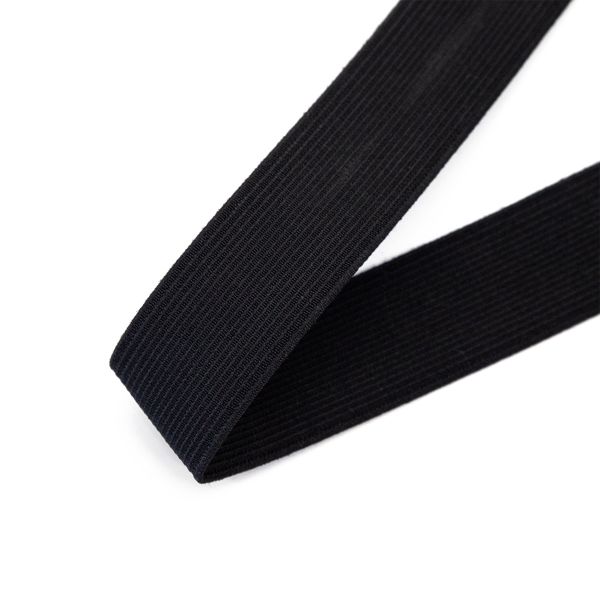 Резинка башмачная 30.0 мм / 25 метров, вязаная, черный