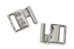 Застежки для купальника (бикини) металл 27х14 мм, 10 шт, №04 никель, Gamma GB 1388