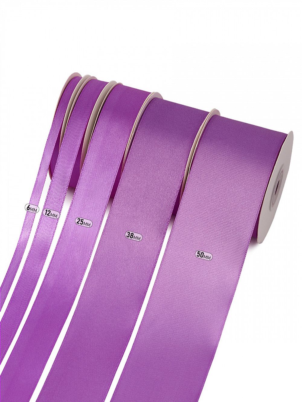 Лента атласная 1-сторонняя 20.0 мм / 22.5±1 метра, 3114 фиолетовый, Magic4Hobby