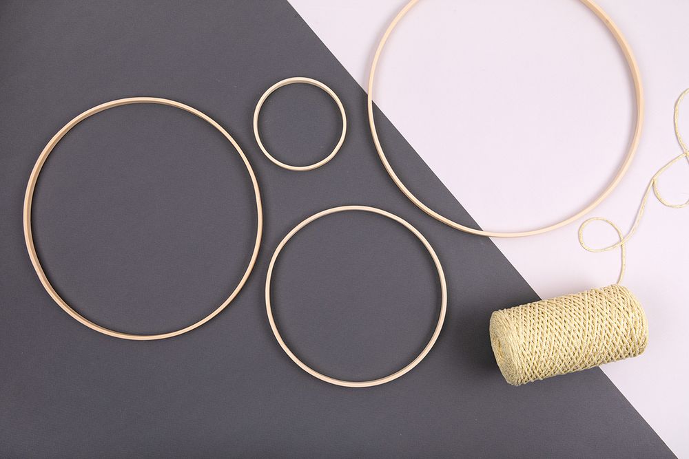 Кольцо для макраме бамбук ⌀250 мм, Gamma RKW-025