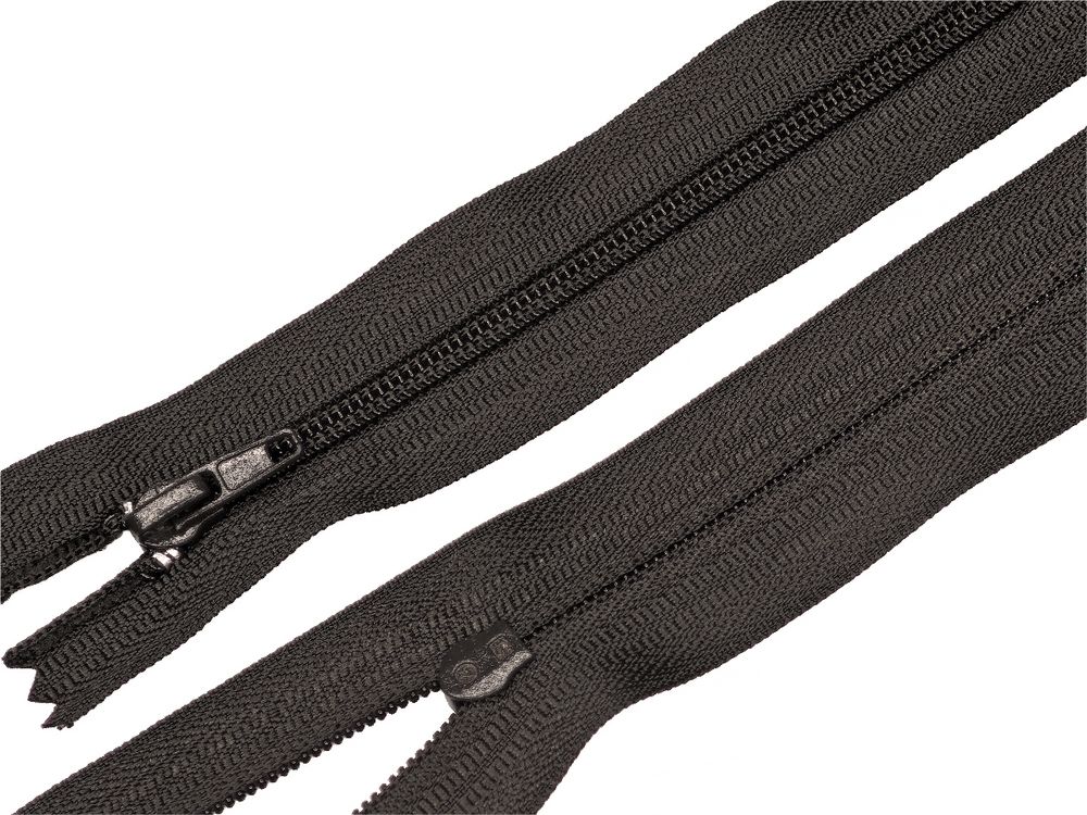 Молния спираль (витая) (цв.SBS) брючная Т3 (3 мм) 1 зам., н/раз., 20 см, автомат, S-176 коричневый, уп.5000 шт