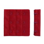 Застежки для бюстгальтера текстильные 3х3, 57 мм, 101 т.красный, 2587, 25 шт, Arta