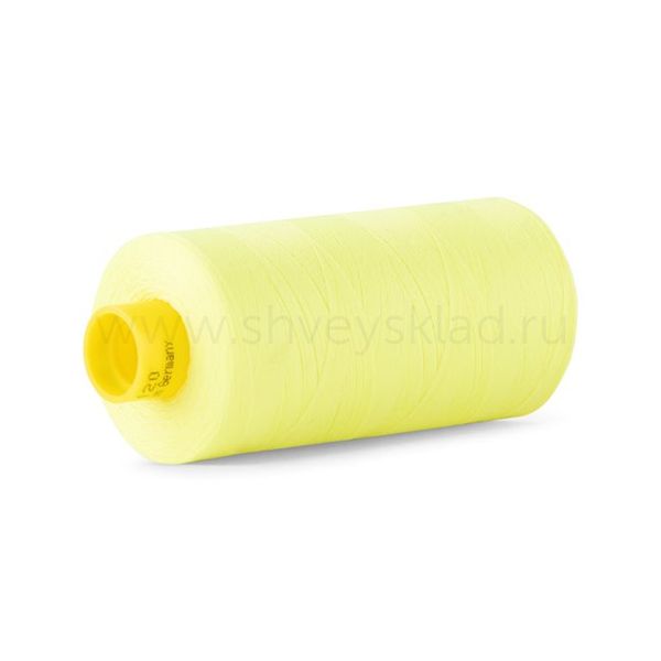 Нитка универсальная Gutermann Mara 120/2, 1000 м, 700207, 3835 неоновый желтый, 1 катушка