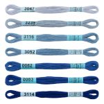 Мулине Gamma набор Спектр, цв.sapphire, 7 мотков по 8 метров