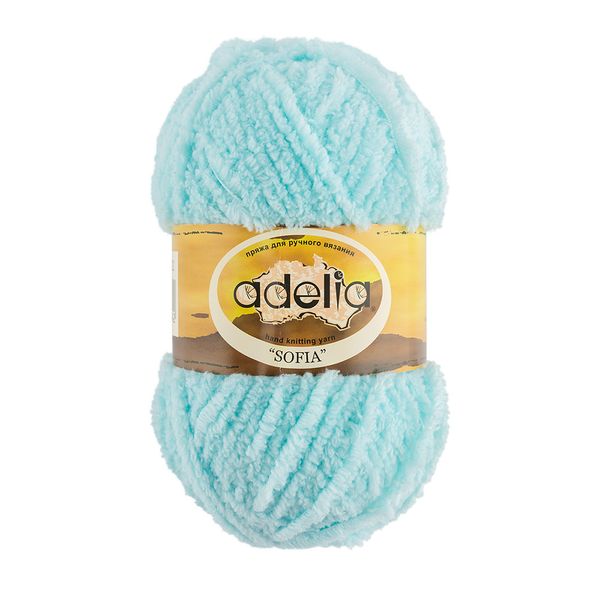 Пряжа Adelia Sofia / уп.10 мот. по 50г, 90м, 32 св.бирюзовый