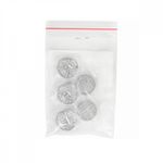 Пуговицы на ножке металлические 24L=15мм, С-MP06 цв.серебро, 5 шт