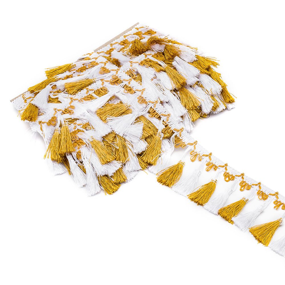 Бахрома отделочная 115.0 мм / 10 метров, с кистями, (001-112), 878