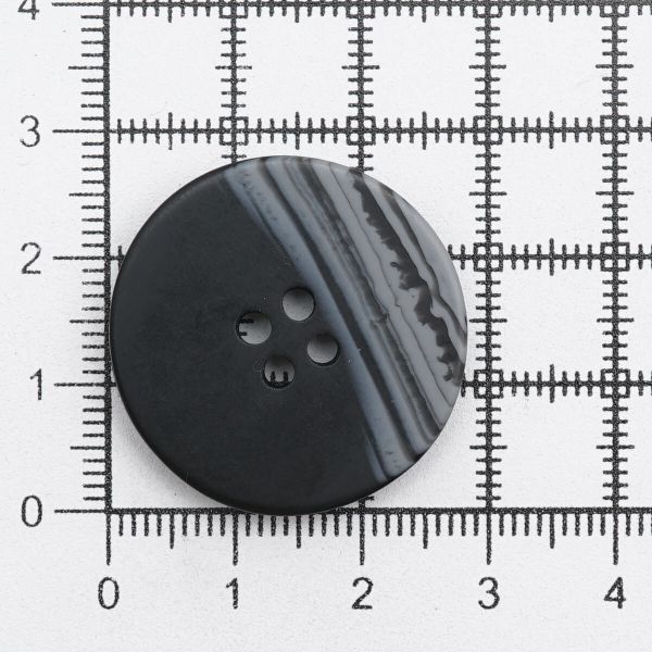 Пуговицы 4 прокола 44L=28 мм, пластик, col.A черный, 36 шт, CN2824