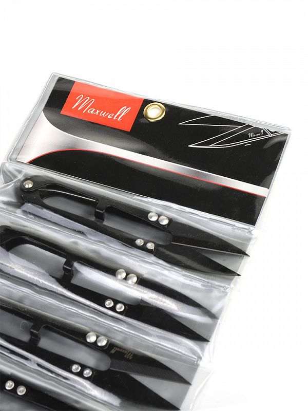 Ножницы снипперы для обрезки нитей 11 см S107 Maxwell Black premium, 1 шт