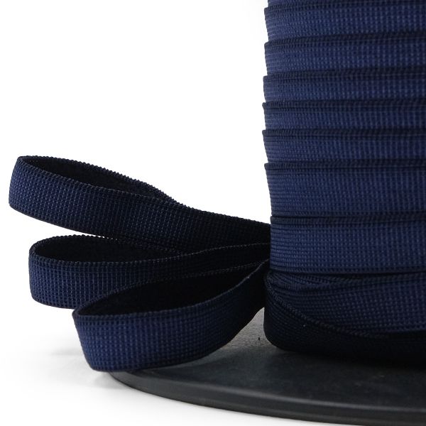 Резинка бельевая (бретелечная) матовая 8.0 мм / 50 метров, т.синий, (МL195.008)