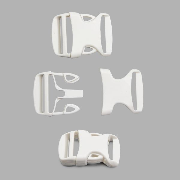 Фастекс (пряжка трезубец) пластик 30 мм, 50 шт, 1000 белый