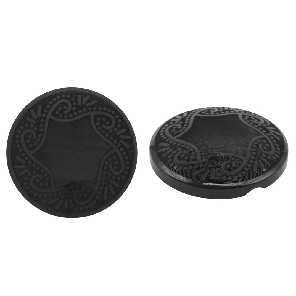 Пуговицы на ножке 48L (30мм) (Black (черный)), 12 шт