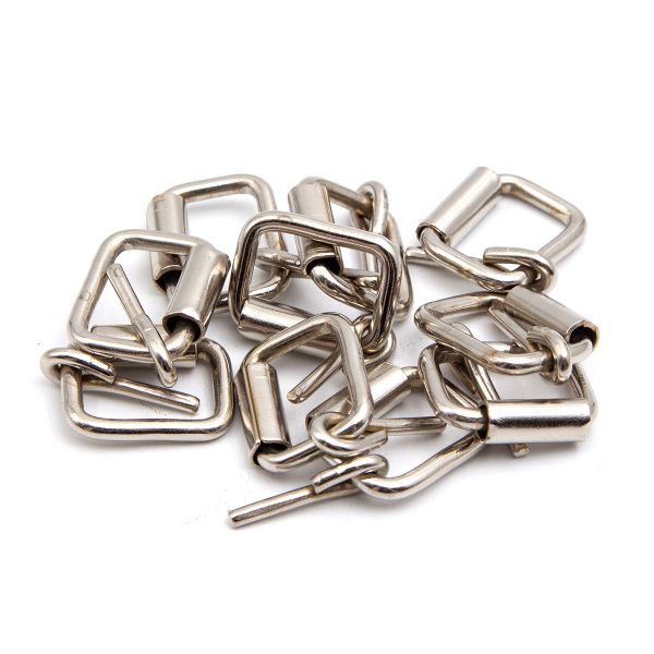 Пряжка ременная металл 14 мм (внешн. 19х15 мм, d2.5 мм), 10 шт, роликовая, никель