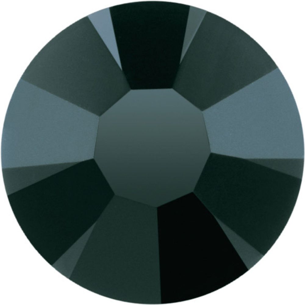 Стразы клеевые стекло 2.7 мм, 144 шт, SS10 черный (Jet 23980), Preciosa 438-11-615 i