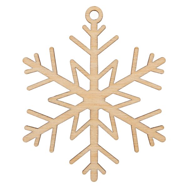 Подвеска Снежинка фанера ⌀7 смх0.3 см, 01, Mr.Carving КЛ-11