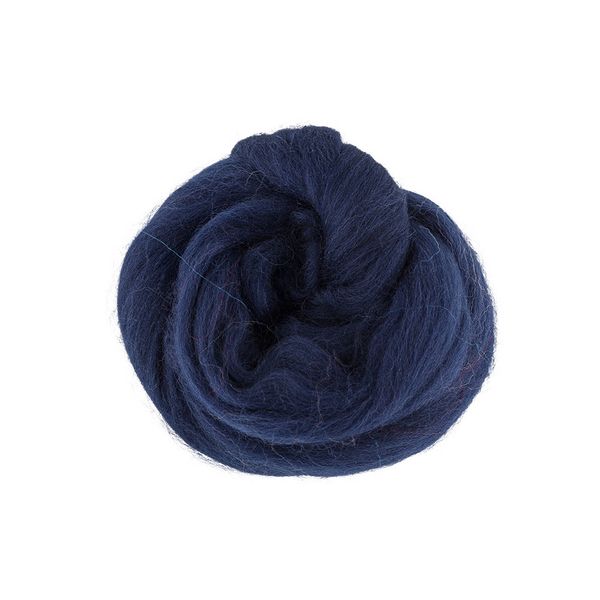 Шерсть для валяния (до 29 мкр), 50 г. 1608 джинсовый, Gamma TFS-050