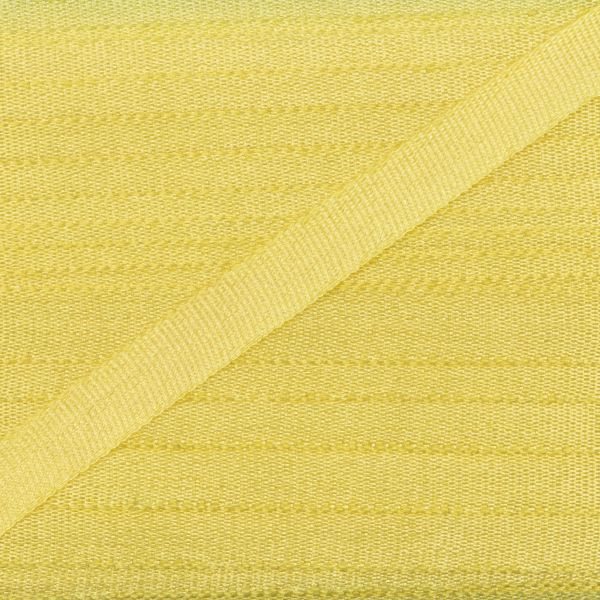 Лента (тесьма) шелковая 4.0 мм / 45.5±0.5 метров, №021 желтый, Gamma SR-4