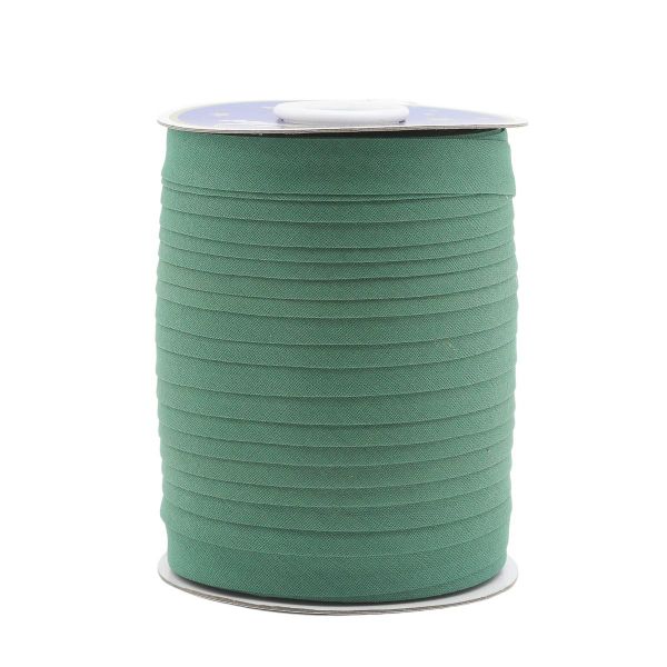 Косая бейка хлопковая 15 мм / 132±1 метра, ≈2.48 г/м², 084 хаки