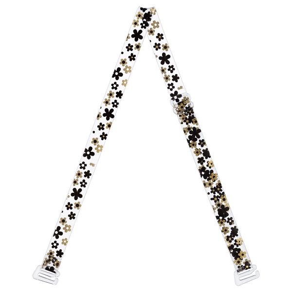 Бретели для бюстгальтера 10 мм, 10 пар, черный/золото, Gamma BR-1005