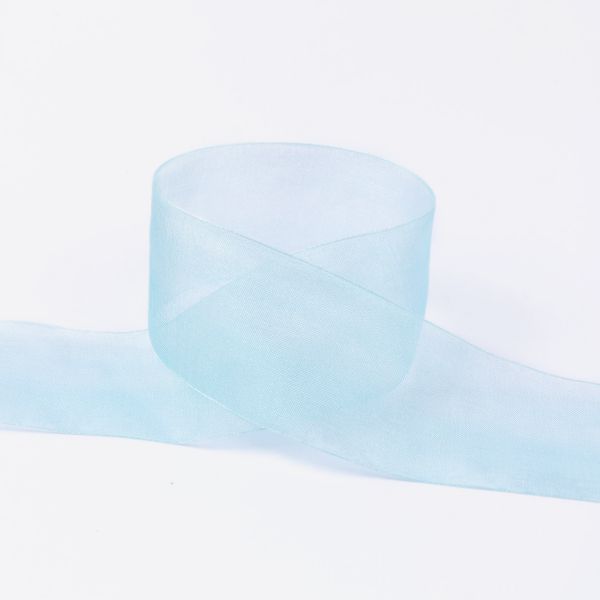 Лента капроновая (органза) 38.0 мм / 22.8±1 метра, 064 св.голубой, Blitz OR-38