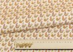 Ткань для пэчворка Peppy Крошки-матрешки, рулон 112 см / 5 метров, КМ-07 кремовый, Peppy