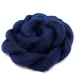 Лента для валяния полутонкая, 100% шерсть, 50гр Камтекс (173 синий)