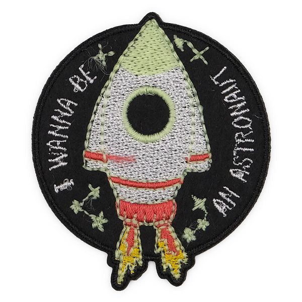 Термоаппликация Ракета, 6.1х5.1см, Hobby&Pro