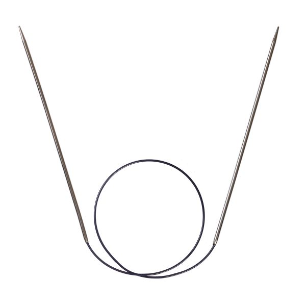 Спицы круговые ⌀3.0 мм, 40 см, 1 шт, серебристые, Prym 212120