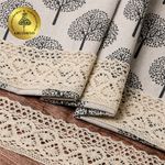 Кружево вязаное (тесьма) 50 мм / 10 метров, цв.35 кремовый, Kruzhevo