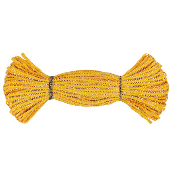 Шнур отделочный плетеный ⌀6.0 мм / 30 метров, желтый, С887Г7