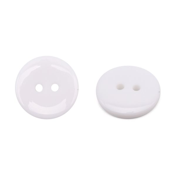 Пуговицы 2 прокола 28L, 18 мм, (s.white (белый)), CX-K-22, 144 шт