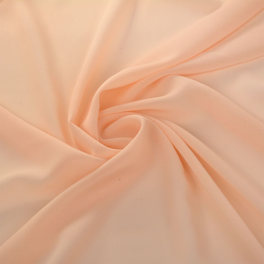 Креп-шифон 105 г/м², шир.150 см, цв.42 нежно персиковый, 30м /TOS/