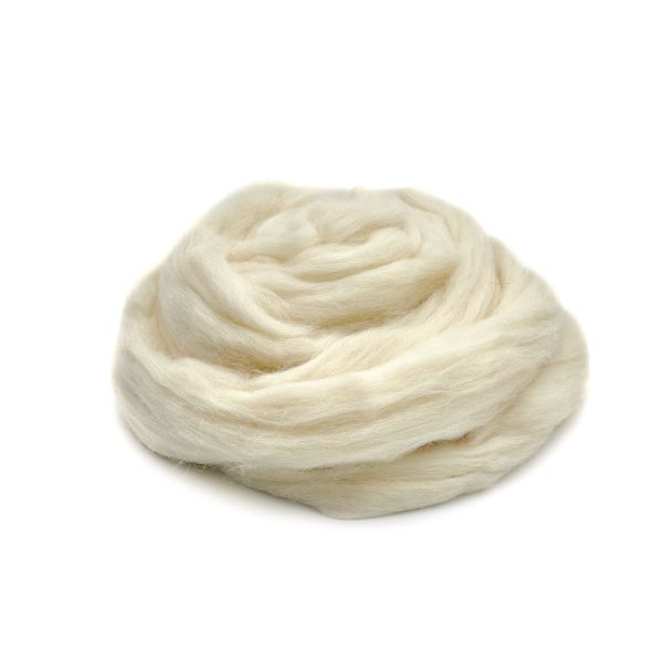 Шерсть для валяния полутонкая 100%, 100г, 166 суровый