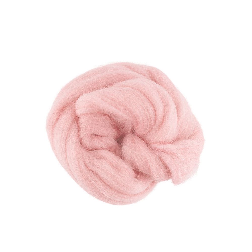 Шерсть для валяния (до 29 мкр), 50 г. 3339 розовый кварц, Gamma TFS-050