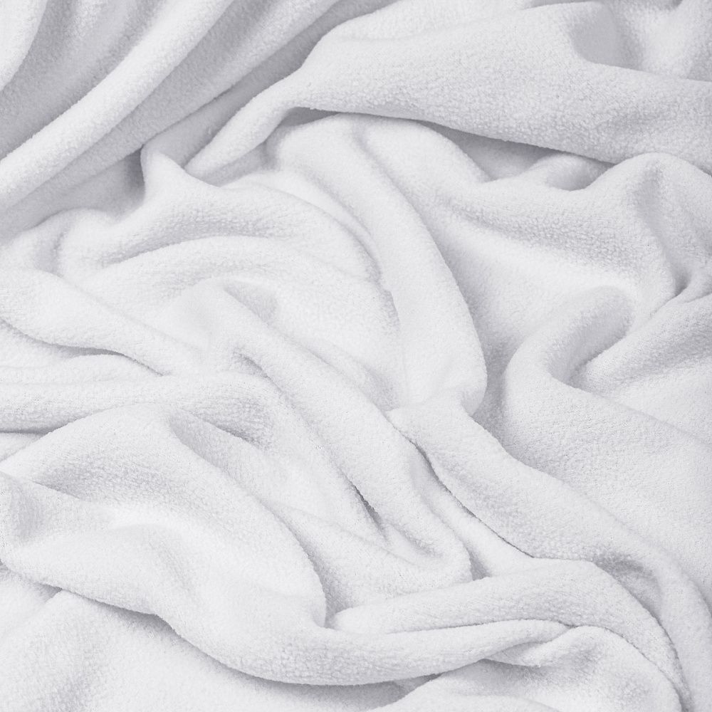 Флис 2-сторонний 190 г/м², 150 см / 10 метров, N-TBY-0059-101, цв.F101 белый