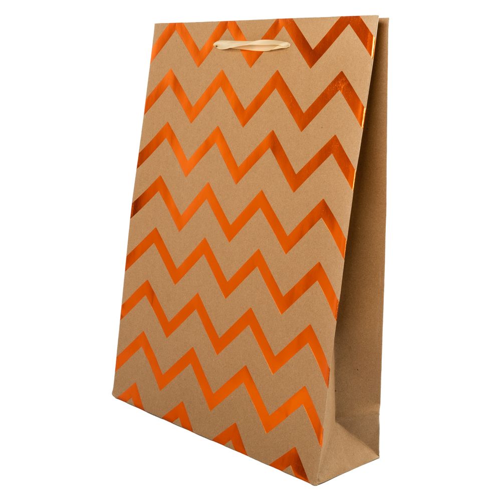 Подарочный крафт-пакет 210 г/м², 31х42х9.5 см, 12 шт, 02, Stilerra CINL