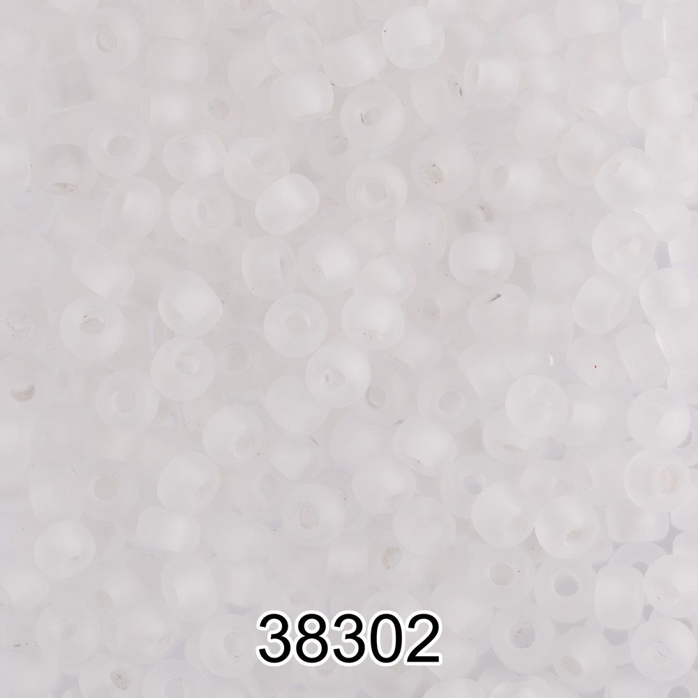 Бисер Preciosa 10/0 (2.3 мм), 500 г, 38302 (Ф200) прозрачный мат.