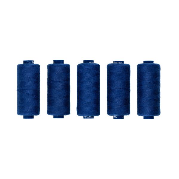 Нитки швейные бытовые Gamma 40/2, 365 м / 5 кат, №293 синий