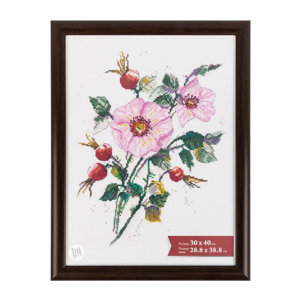 Рамка для картины (фото) пластик с оргстеклом 30х40 см, венге, Gamma ПРК-22