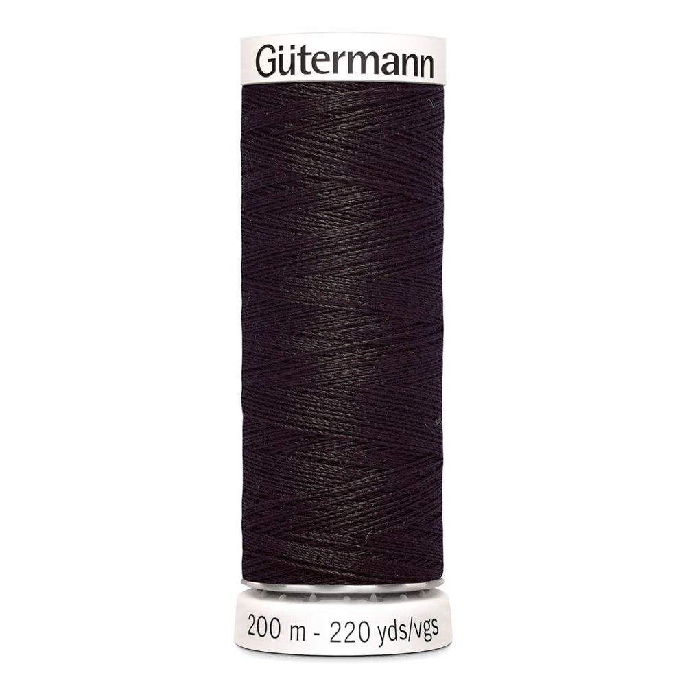 Нитки универсальные Gutermann Sew-all, 200м, 682 т.т.коричневый, 1 катушка