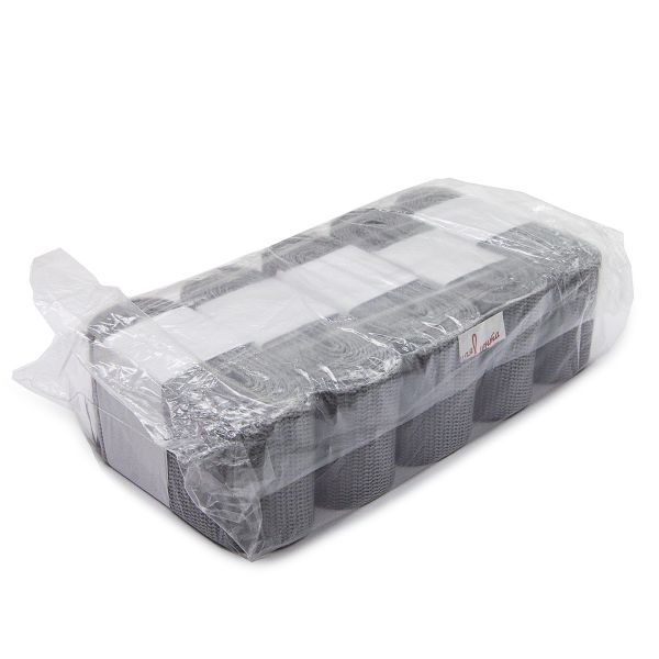 Стропа (ременная лента) 50 мм / 5х2.5 метра, толщ. 1.0 мм, [28 г/пог.м], 100% п/э, 33 серый