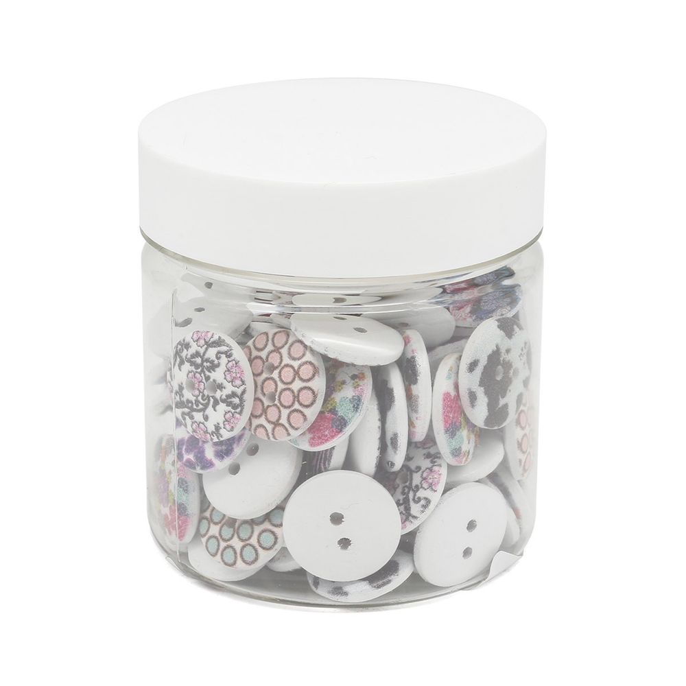 Украшения декоративные пуговицы деревянные Орнаменты №7, 15-18 мм, 100 шт