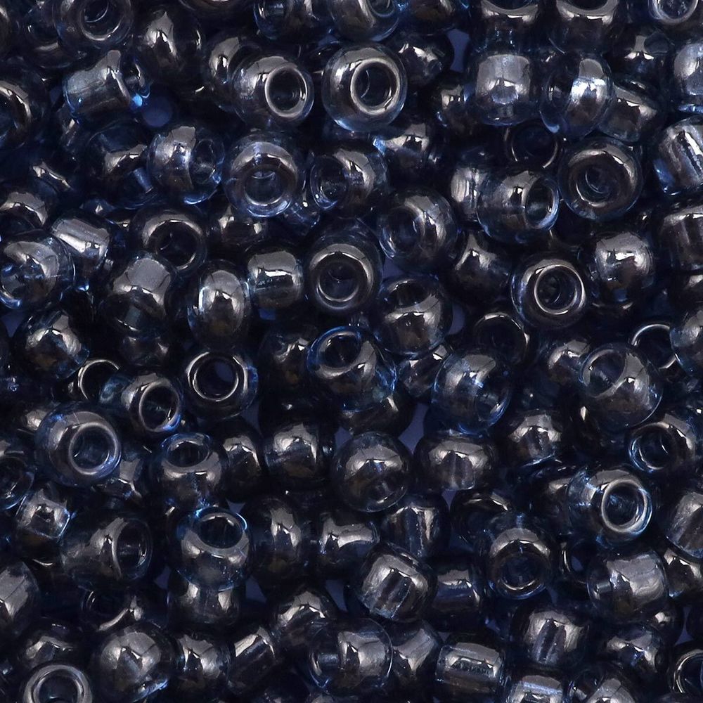 Бисер Astra&Craft 11/0 (2.1 мм), 200 г (10х20 г), цв. 12.2 т.серый прозрачный