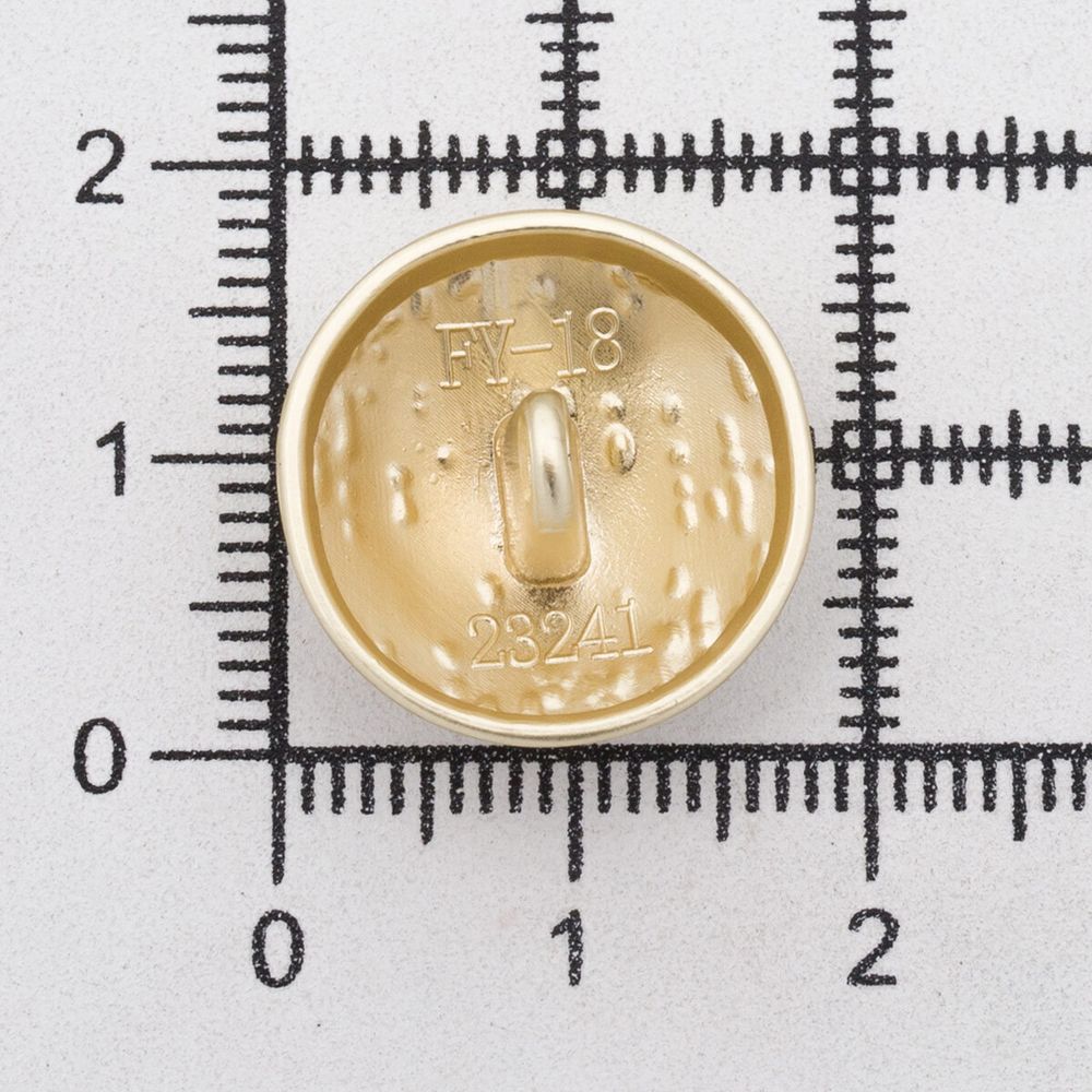 Пуговицы на ножке 28L=18 мм, металл, M.Gold (матовый золотой), 10 шт, MP21
