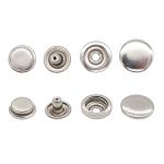 Кнопка Дельта (O-образная) ⌀15/15 мм, ≈72 шт, МЕТАЛЛ, никель, NEW STAR